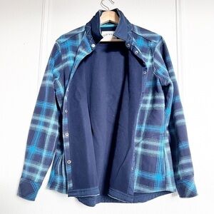 Plaid flannel shacket fleece lined  by Orvis M